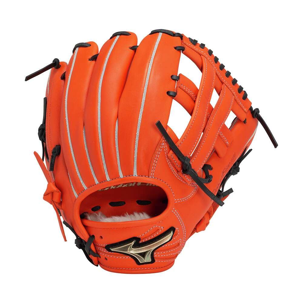 ②-1 少年軟式用グローブ 右投げ内野手用 ミズノグローバルエリートRG 新品‼️ミズノ グローバルエリートRG 少年軟式用 右投げ グローブ オレンジ